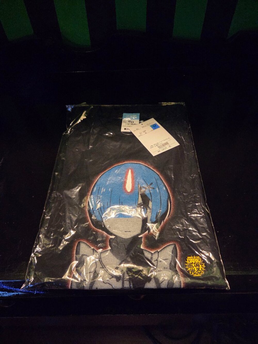 Re:Zero REM Glow-in-the-Dark T-Shirt | Official COSPA | Black XL